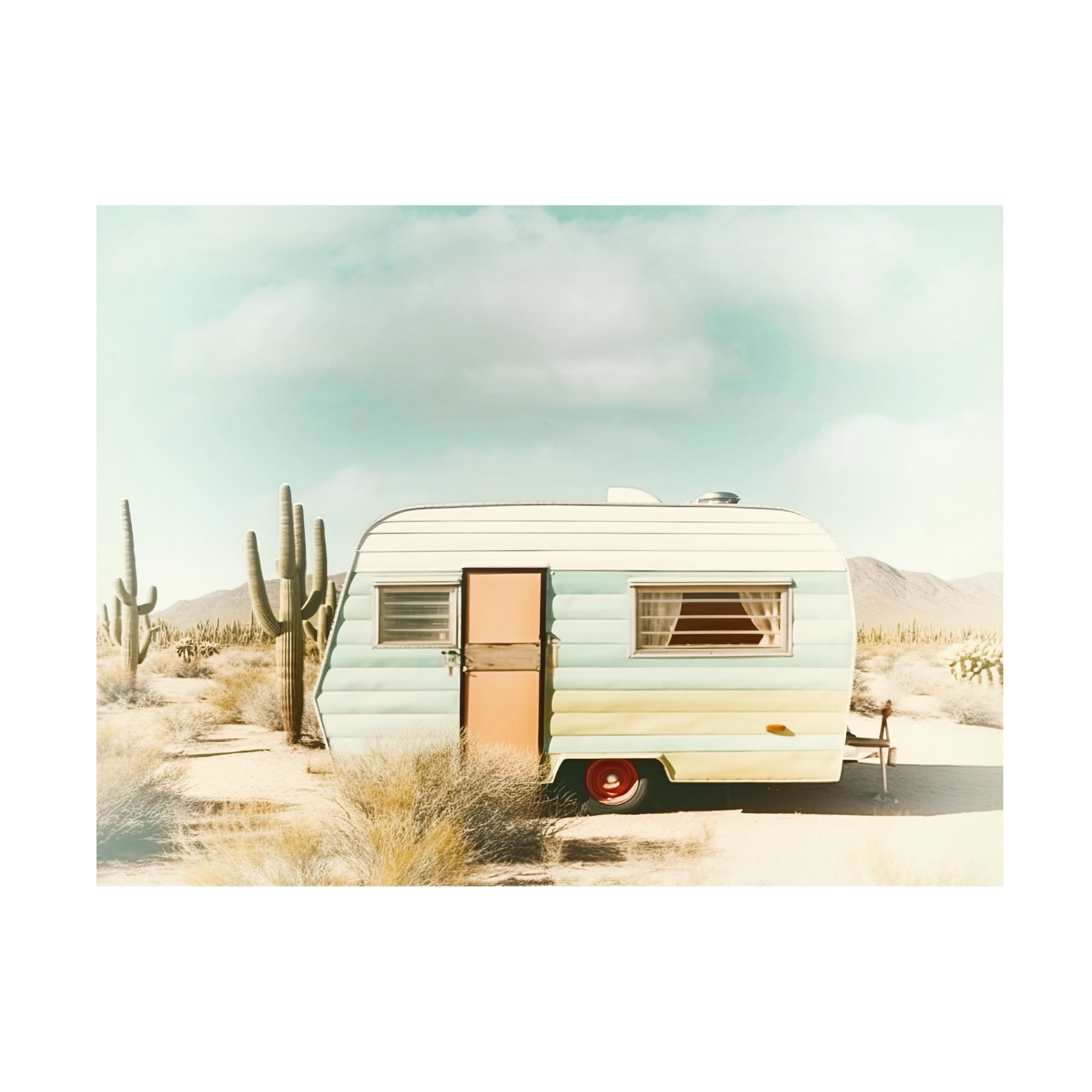 Canvas Wall Art - Decent Exposures 'Desert Trip 1977' Wall Art for Living Room, Bedroom, or Office Décor by Trademark Fine Art - 19 x 14 Inches