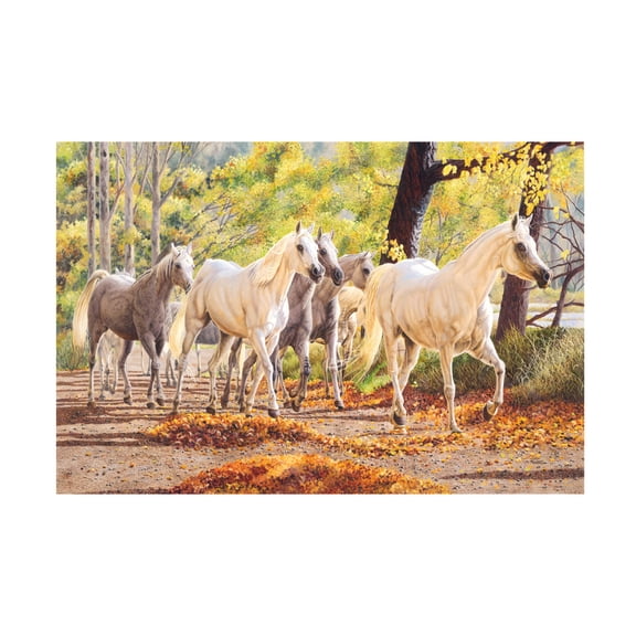 Canvas Wall Art - Delene Lambert 'Arabian Knights' Wall Art for Living Room, Bedroom, or Office Décor by Trademark Fine Art - 19 x 12 Inches