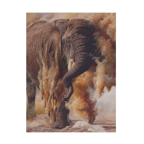 Canvas Wall Art - Delene Lambert 'Dust to Dust' Wall Art for Living Room, Bedroom, or Office Décor by Trademark Fine Art - 18 x 24 Inches