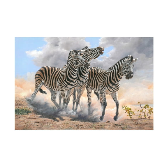 Canvas Wall Art - Delene Lambert 'Fight Club' Wall Art for Living Room, Bedroom, or Office Décor by Trademark Fine Art - 19 x 12 Inches