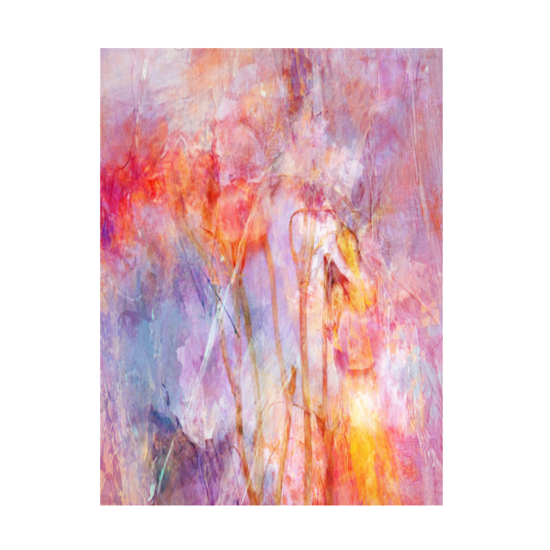 Canvas Wall Art - Delphine Devos 'Flowers With Joy' Wall Art for Living Room, Bedroom, or Office Décor by Trademark Fine Art - 14 x 19 Inches