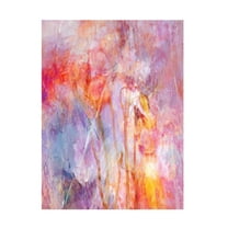 Canvas Wall Art - Delphine Devos 'Flowers With Joy' Wall Art for Living Room, Bedroom, or Office Décor by Trademark Fine Art - 14 x 19 Inches