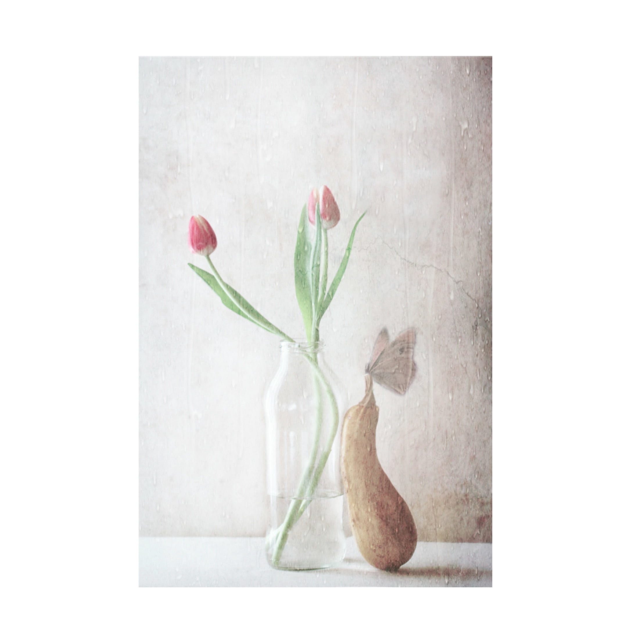 Canvas Wall Art - Delphine Devos 'The Pitter Patter Of The Rain' Wall Art for Living Room, Bedroom, or Office Décor by Trademark Fine Art - 22 x 32 Inches
