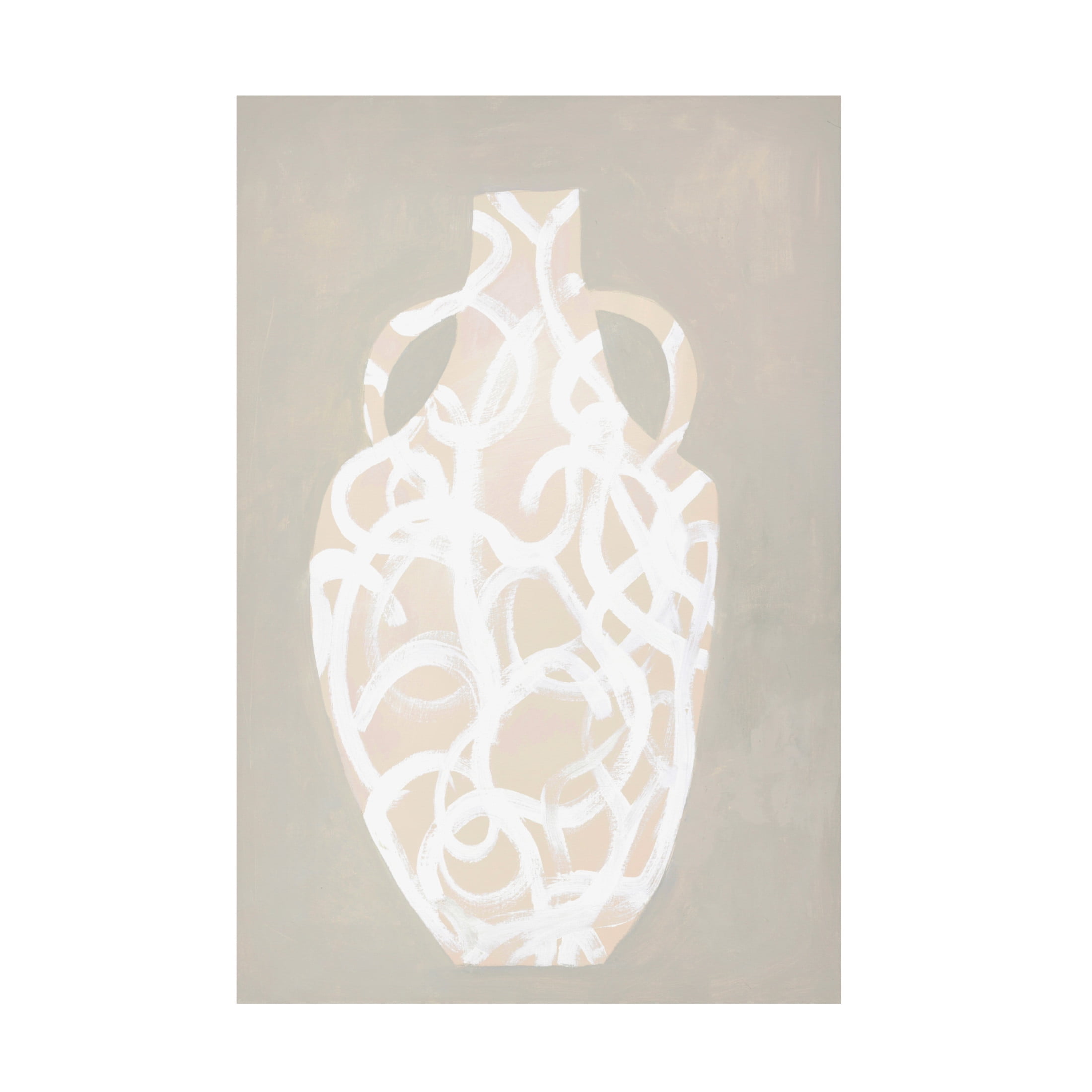 Canvas Wall Art - Design Fabrikken 'Clay Covered' Wall Art for Living Room, Bedroom, or Office Décor by Trademark Fine Art - 12 x 19 Inches