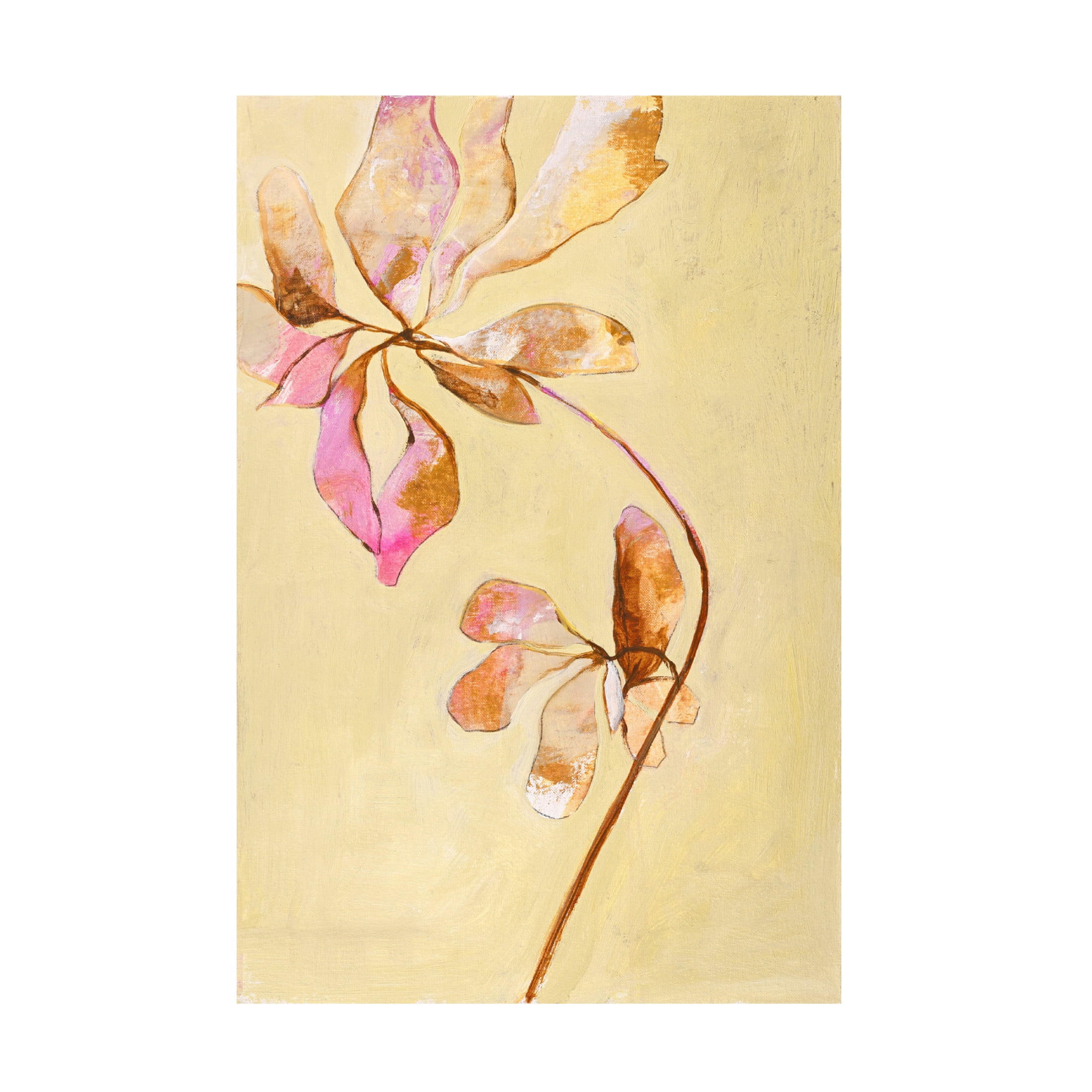 Canvas Wall Art - Design Fabrikken 'Darling Pink' Wall Art for Living Room, Bedroom, or Office Décor by Trademark Fine Art - 30 x 47 Inches