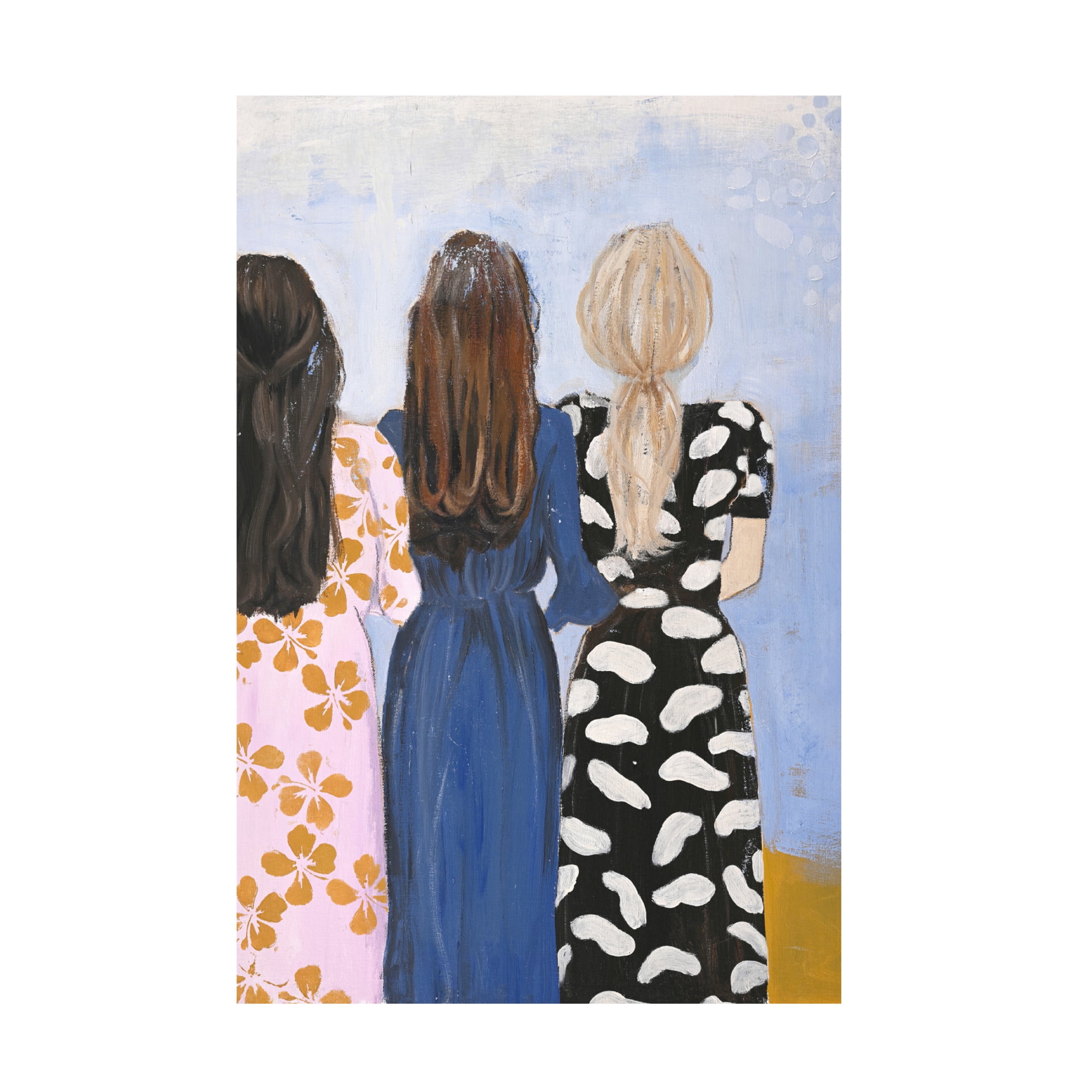 Canvas Wall Art - Design Fabrikken 'Girlmatch' Wall Art for Living Room, Bedroom, or Office Décor by Trademark Fine Art - 12 x 19 Inches