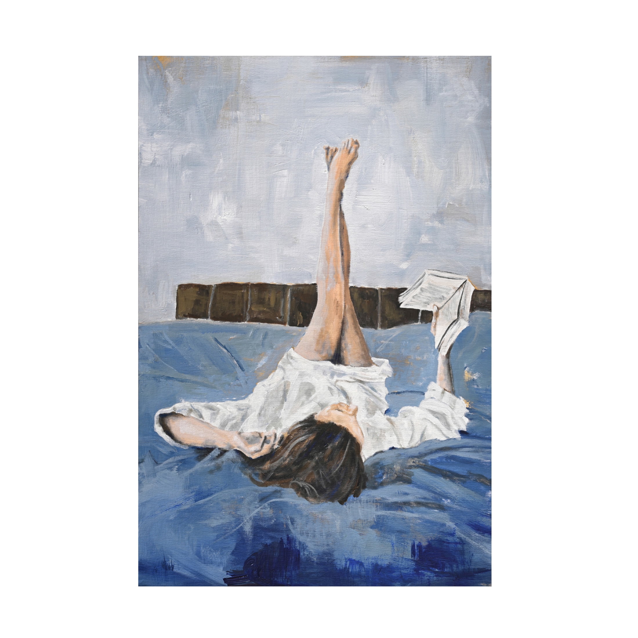 Canvas Wall Art - Design Fabrikken 'Storytelling' Wall Art for Living Room, Bedroom, or Office Décor by Trademark Fine Art - 12 x 19 Inches