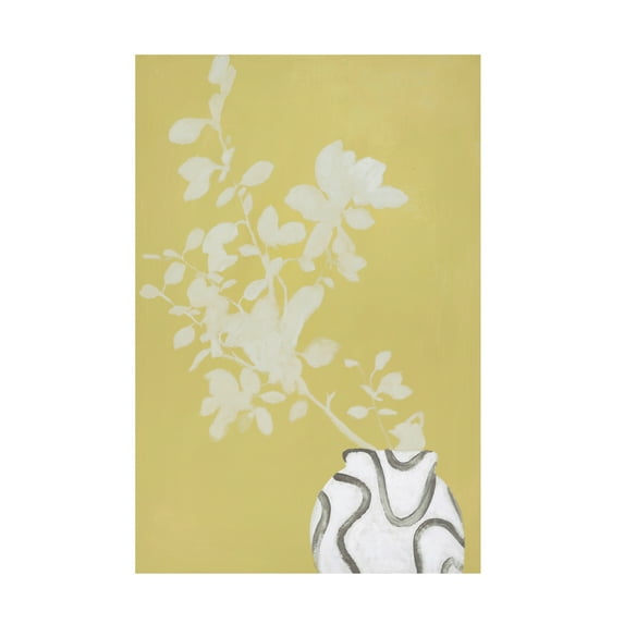 Canvas Wall Art - Design Fabrikken 'Vanilla Yellow' Wall Art for Living Room, Bedroom, or Office Décor by Trademark Fine Art - 16 x 24 Inches