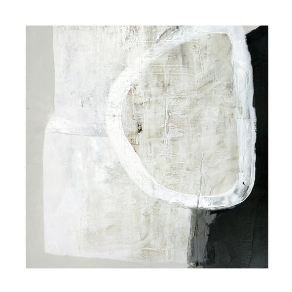Canvas Wall Art - Design Fabrikken 'White Stone' Wall Art for Living Room, Bedroom, or Office Décor by Trademark Fine Art - 14 x 14 Inches