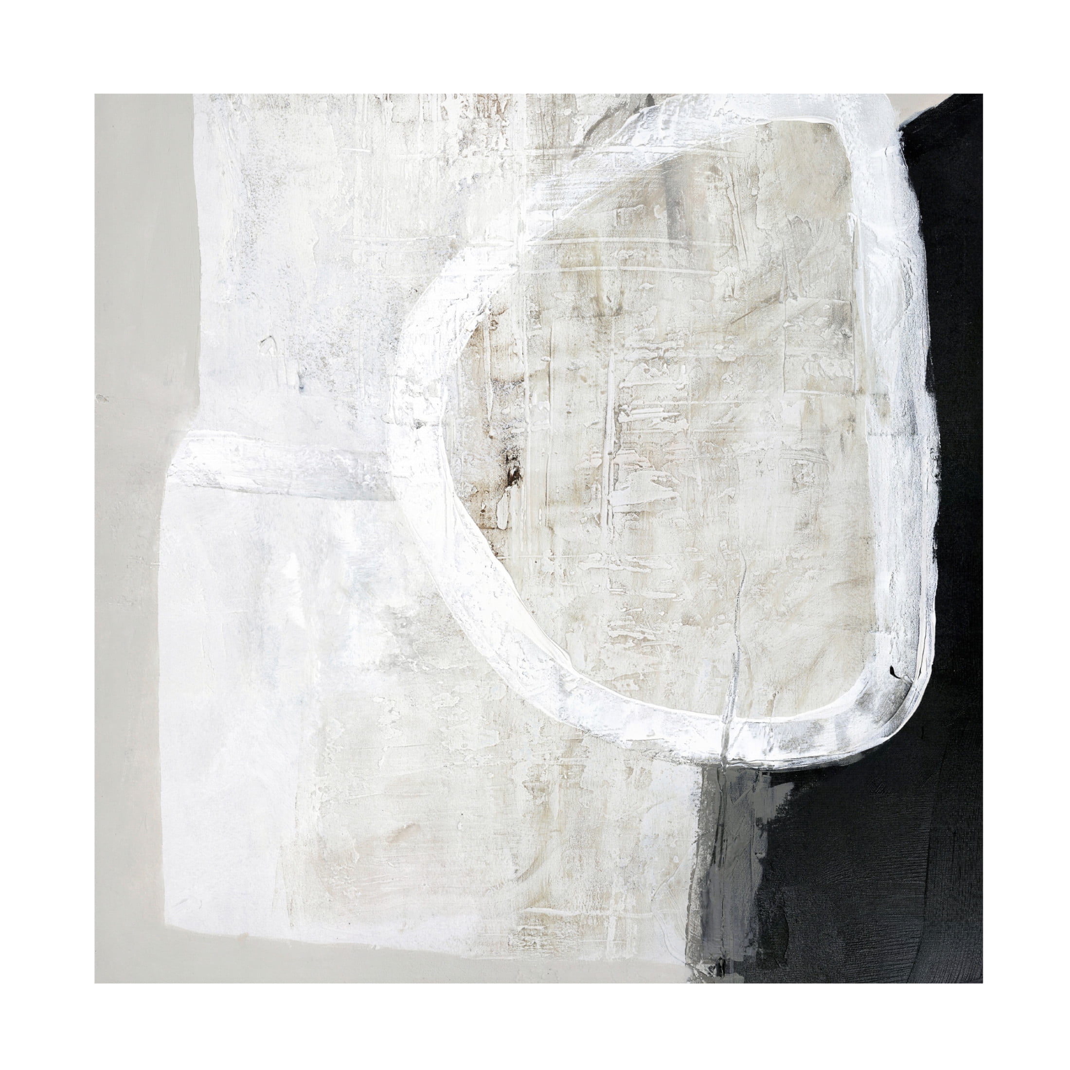 Canvas Wall Art - Design Fabrikken 'White Stone' Wall Art for Living Room, Bedroom, or Office Décor by Trademark Fine Art - 24 x 24 Inches
