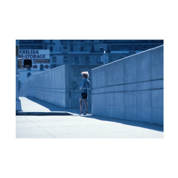 Canvas Wall Art - Dieter Matthes 'Streetwork From The Series Qnew York Bluesq ' Wall Art for Living Room, Bedroom, or Office Décor by Trademark Fine Art - 19 x 12 Inches