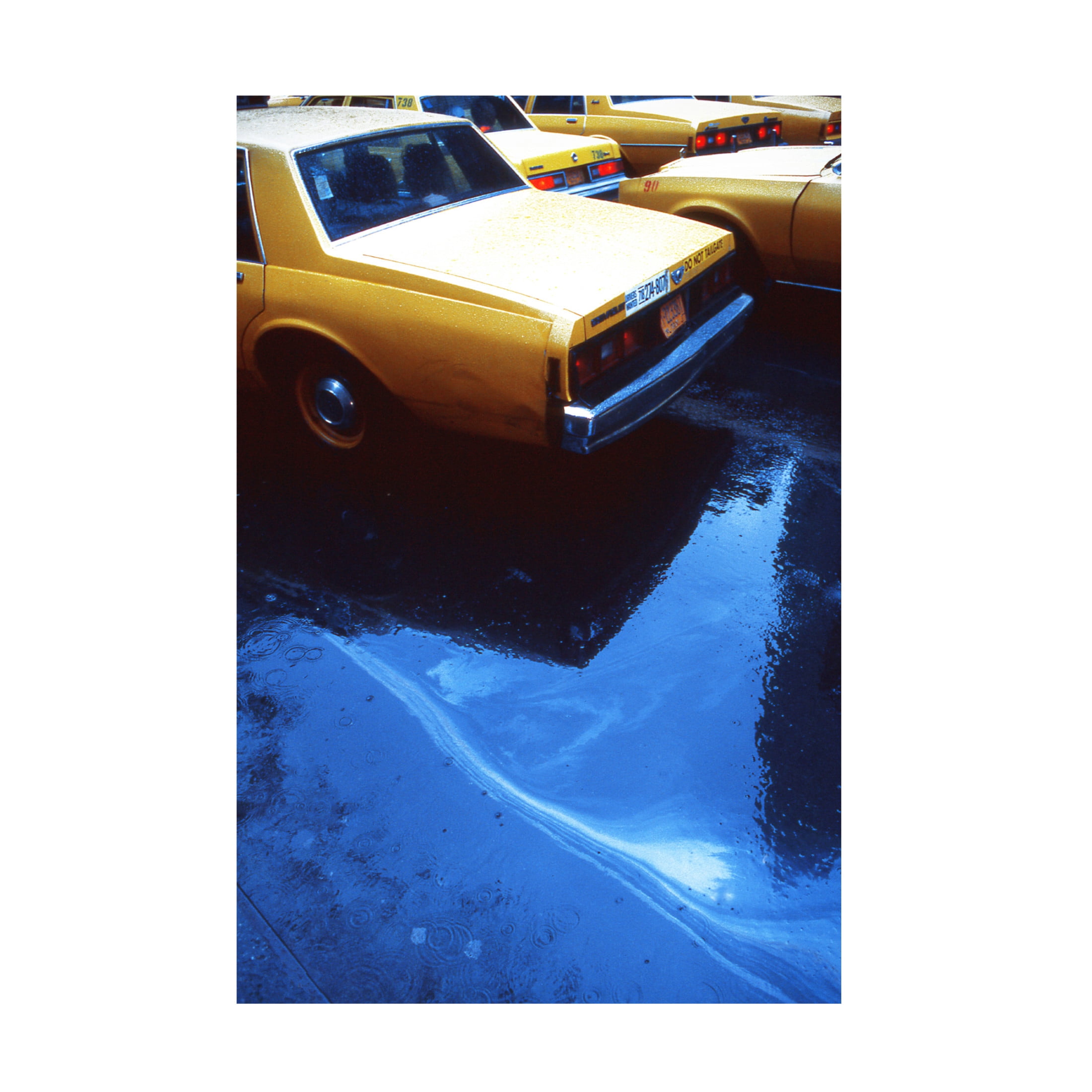 Canvas Wall Art - Dieter Matthes 'Yellow Cabs From The Series Qnew York Bluesq ' Wall Art for Living Room, Bedroom, or Office D?cor by Trademark Fine Art - 22 x 32 Inches