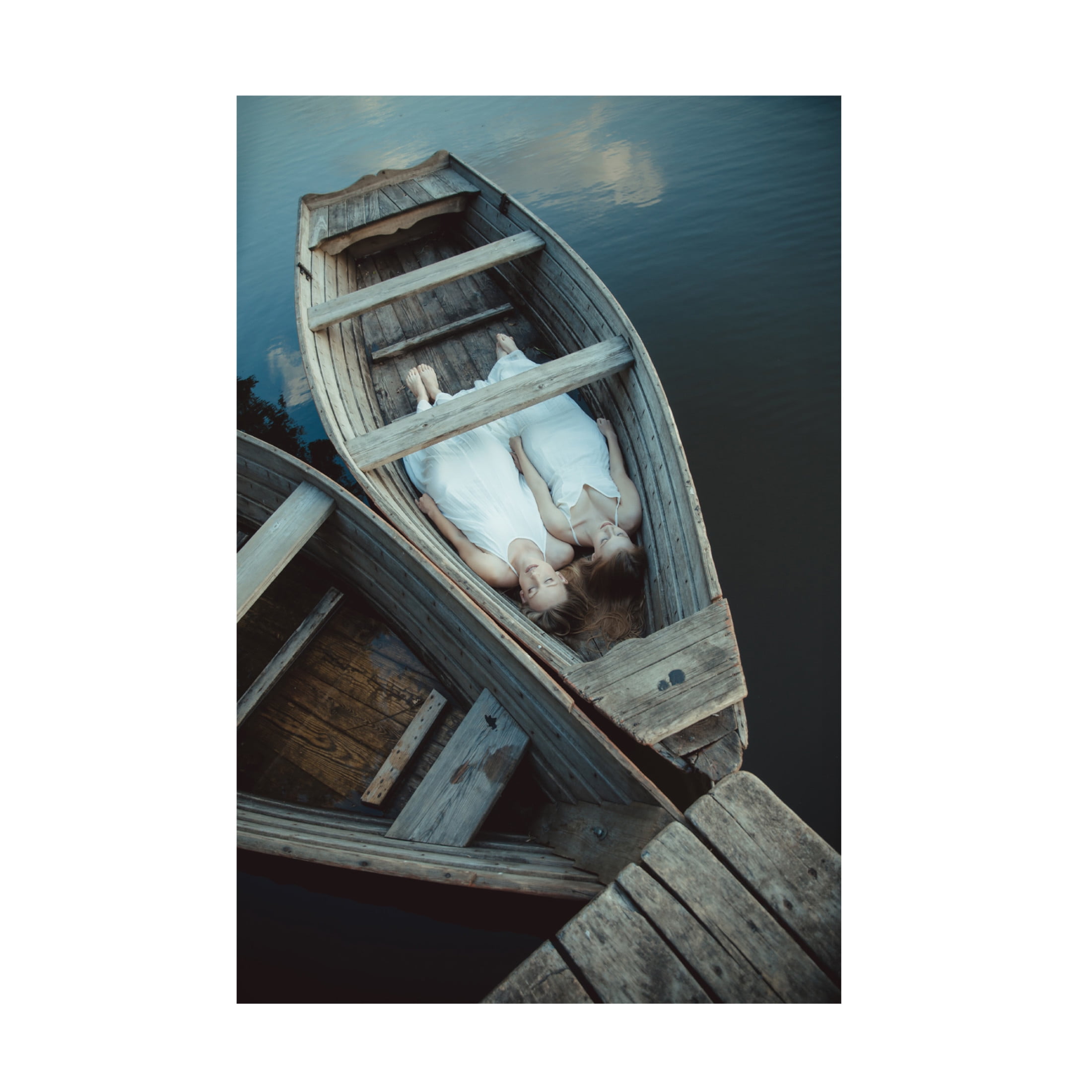 Canvas Wall Art - Dorota Gorecka 'Boats' Wall Art for Living Room, Bedroom, or Office Décor by Trademark Fine Art - 30 x 47 Inches