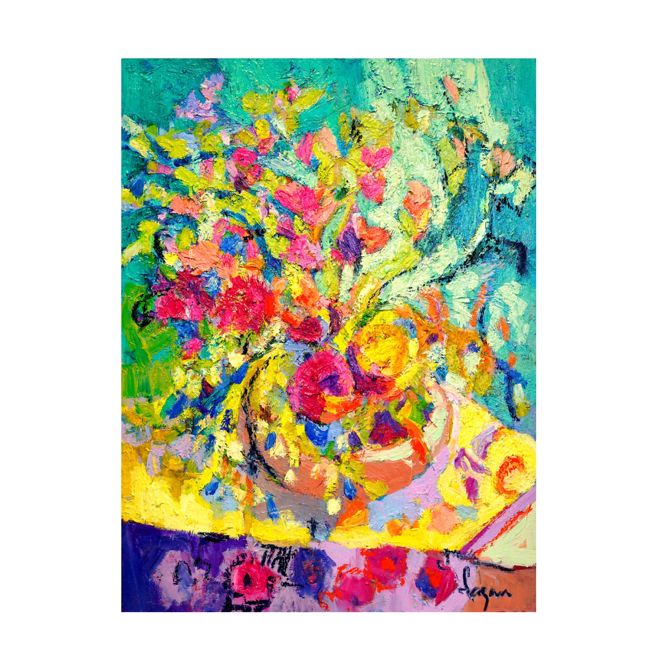 Canvas Wall Art - Dorothy Fagan 'Abundance Ii' Wall Art for Living Room, Bedroom, or Office D?cor by Trademark Fine Art - 35 x 47 Inches
