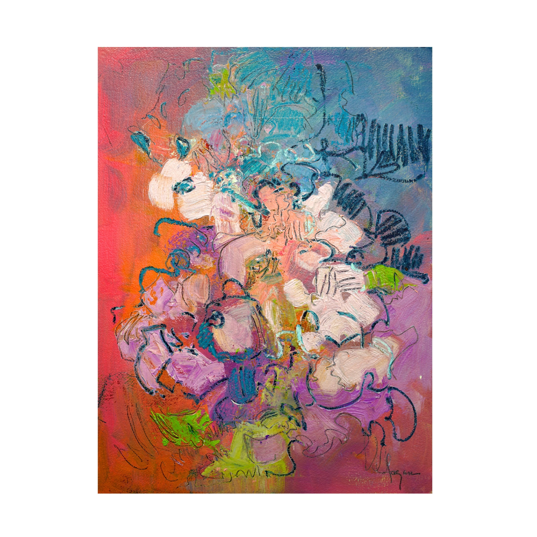 Canvas Wall Art - Dorothy Fagan 'Archipelago' Wall Art for Living Room, Bedroom, or Office D?cor by Trademark Fine Art - 24 x 32 Inches