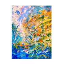 Canvas Wall Art - Dorothy Fagan 'Awalking In The Meadow' Wall Art for Living Room, Bedroom, or Office D?cor by Trademark Fine Art - 14 x 19 Inches