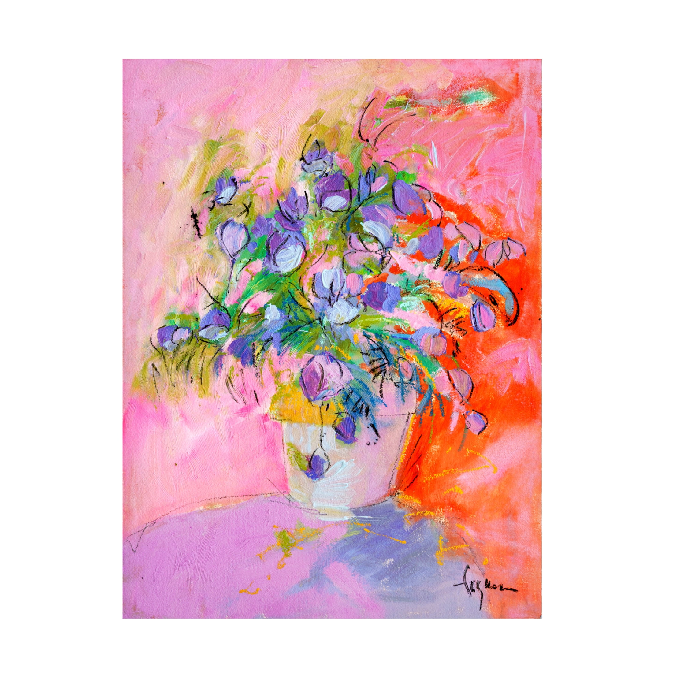 Canvas Wall Art - Dorothy Fagan ' Cuprunnethover' Wall Art for Living Room, Bedroom, or Office D?cor by Trademark Fine Art - 35 x 47 Inches