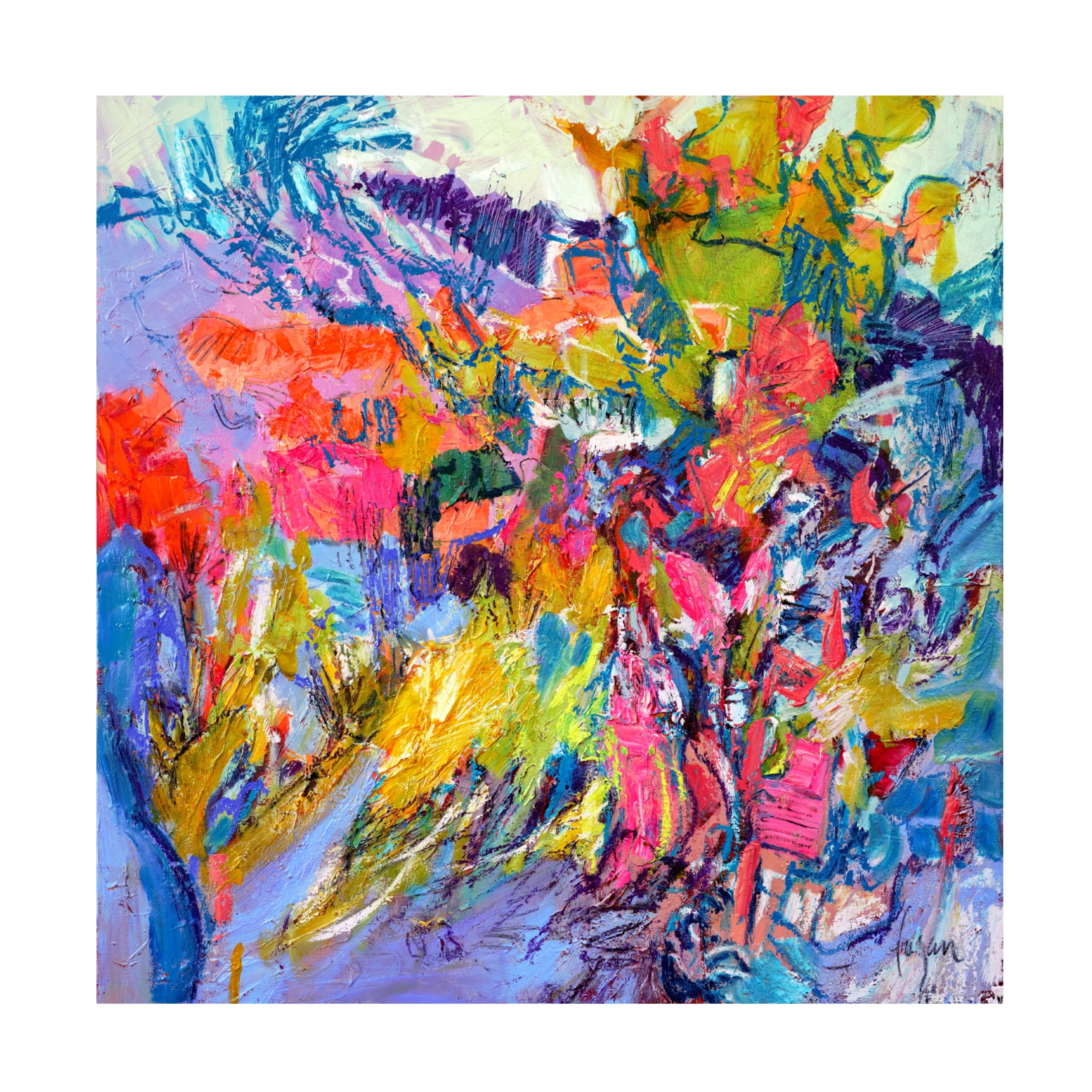 Canvas Wall Art - Dorothy Fagan ' Deepinthemeadowii' Wall Art for Living Room, Bedroom, or Office Décor by Trademark Fine Art - 14 x 14 Inches