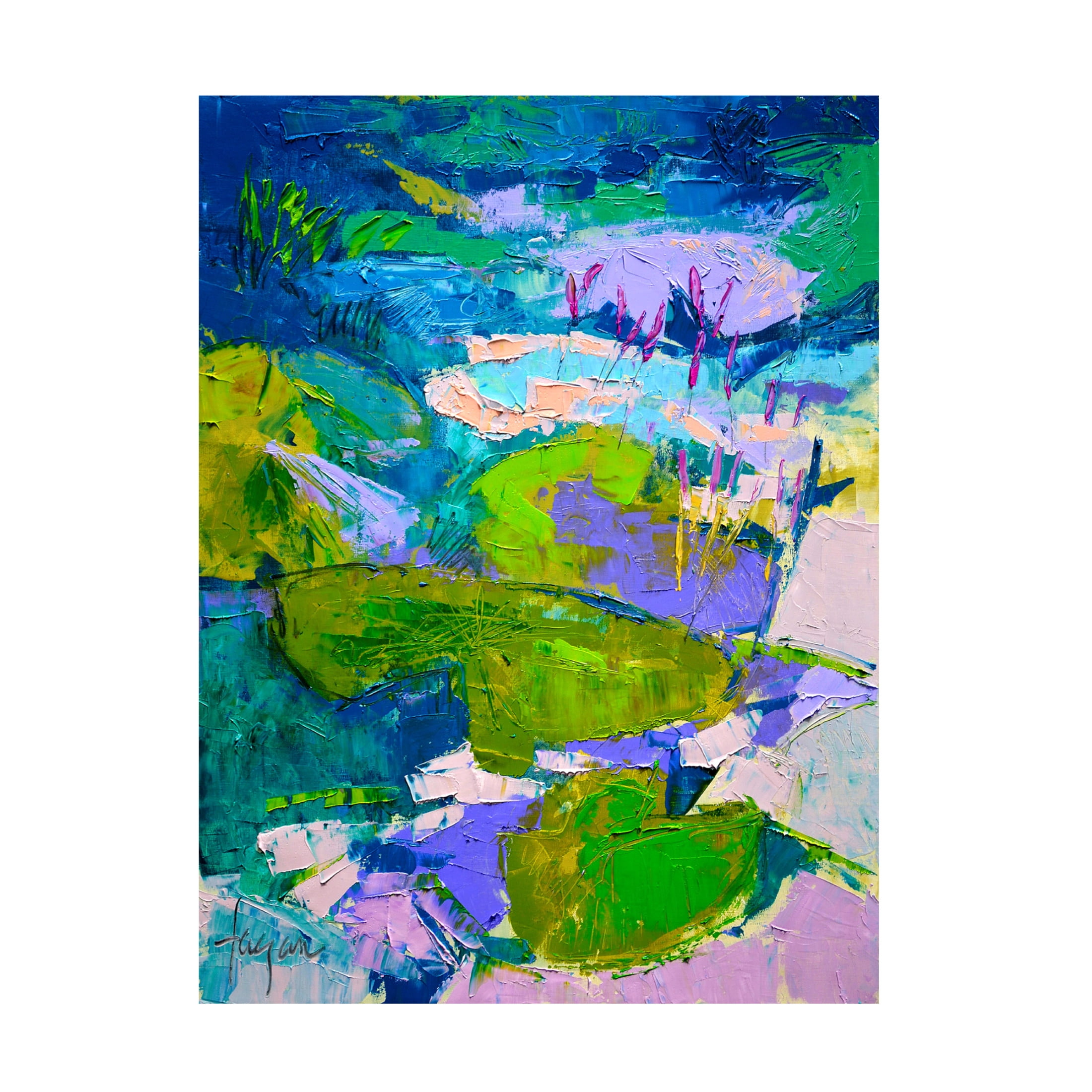 Canvas Wall Art - Dorothy Fagan 'Flglittermehappy' Wall Art for Living Room, Bedroom, or Office D?cor by Trademark Fine Art - 14 x 19 Inches