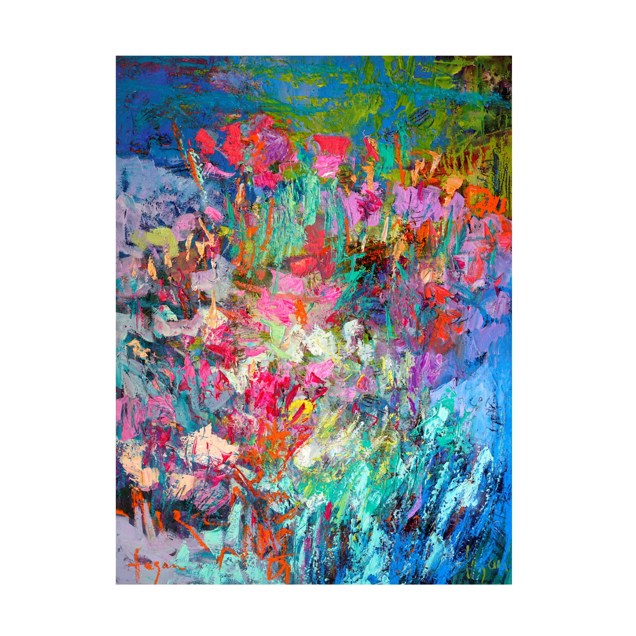 Canvas Wall Art - Dorothy Fagan 'Forevermore Ii' Wall Art for Living Room, Bedroom, or Office D?cor by Trademark Fine Art - 35 x 47 Inches