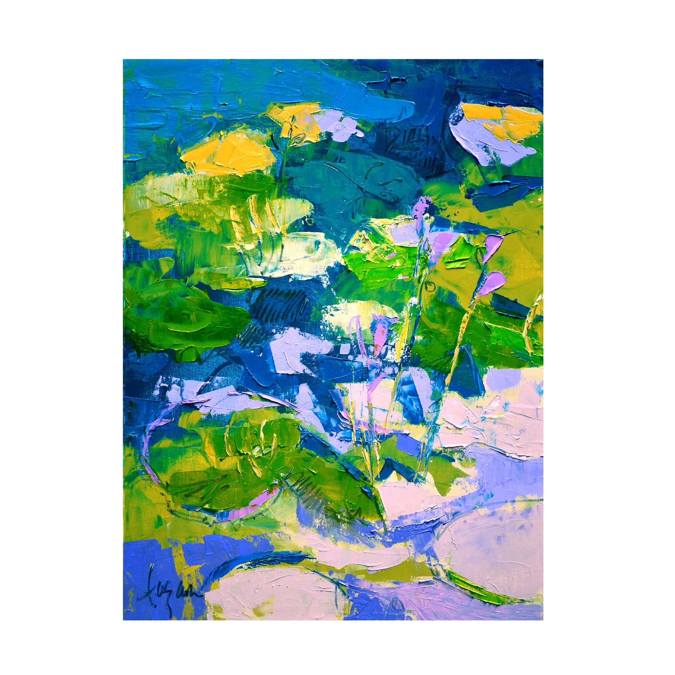 Canvas Wall Art - Dorothy Fagan 'Glittermehappy Ii' Wall Art for Living Room, Bedroom, or Office D?cor by Trademark Fine Art - 35 x 47 Inches
