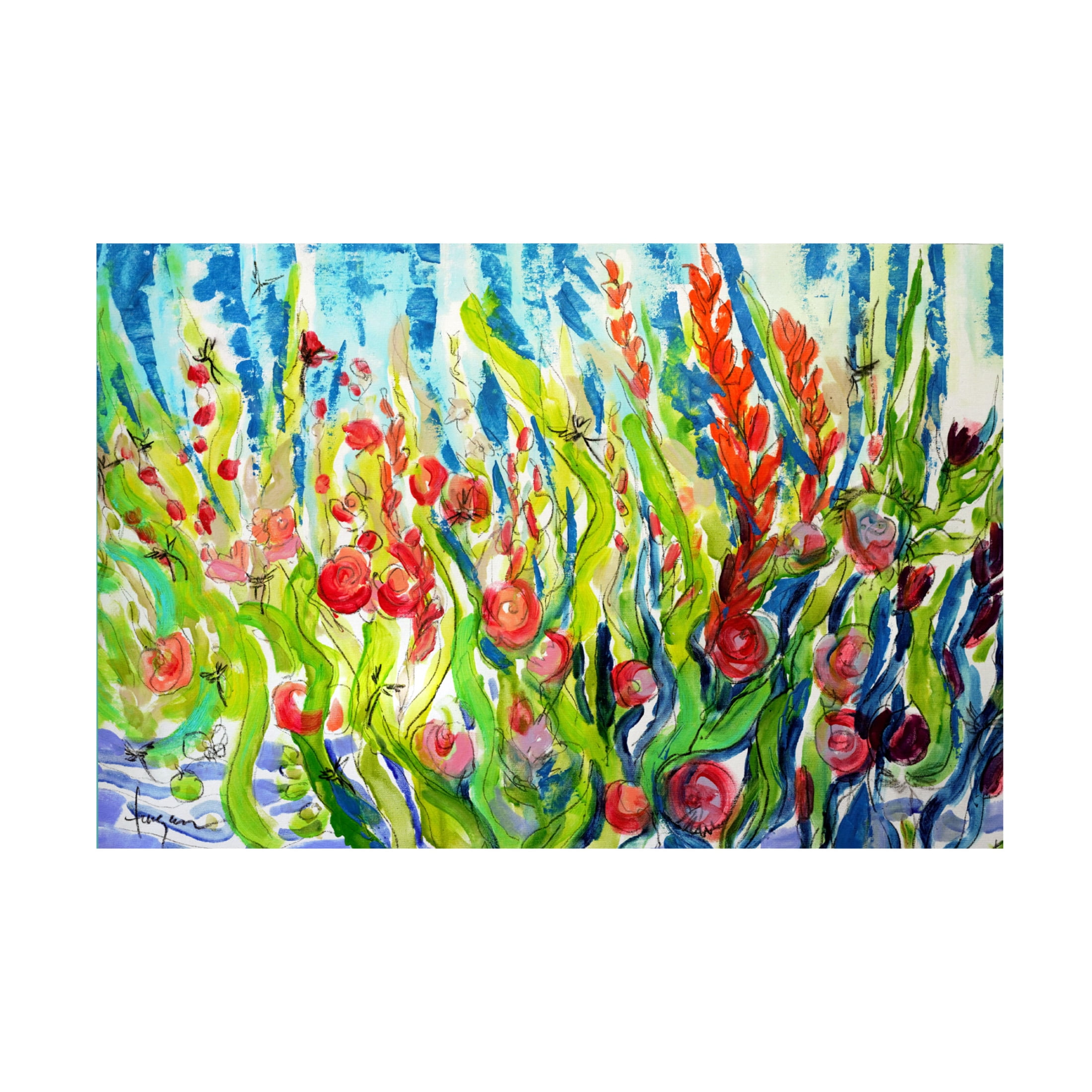 Canvas Wall Art - Dorothy Fagan 'Myplaceinthesun' Wall Art for Living Room, Bedroom, or Office Décor by Trademark Fine Art - 24 x 16 Inches