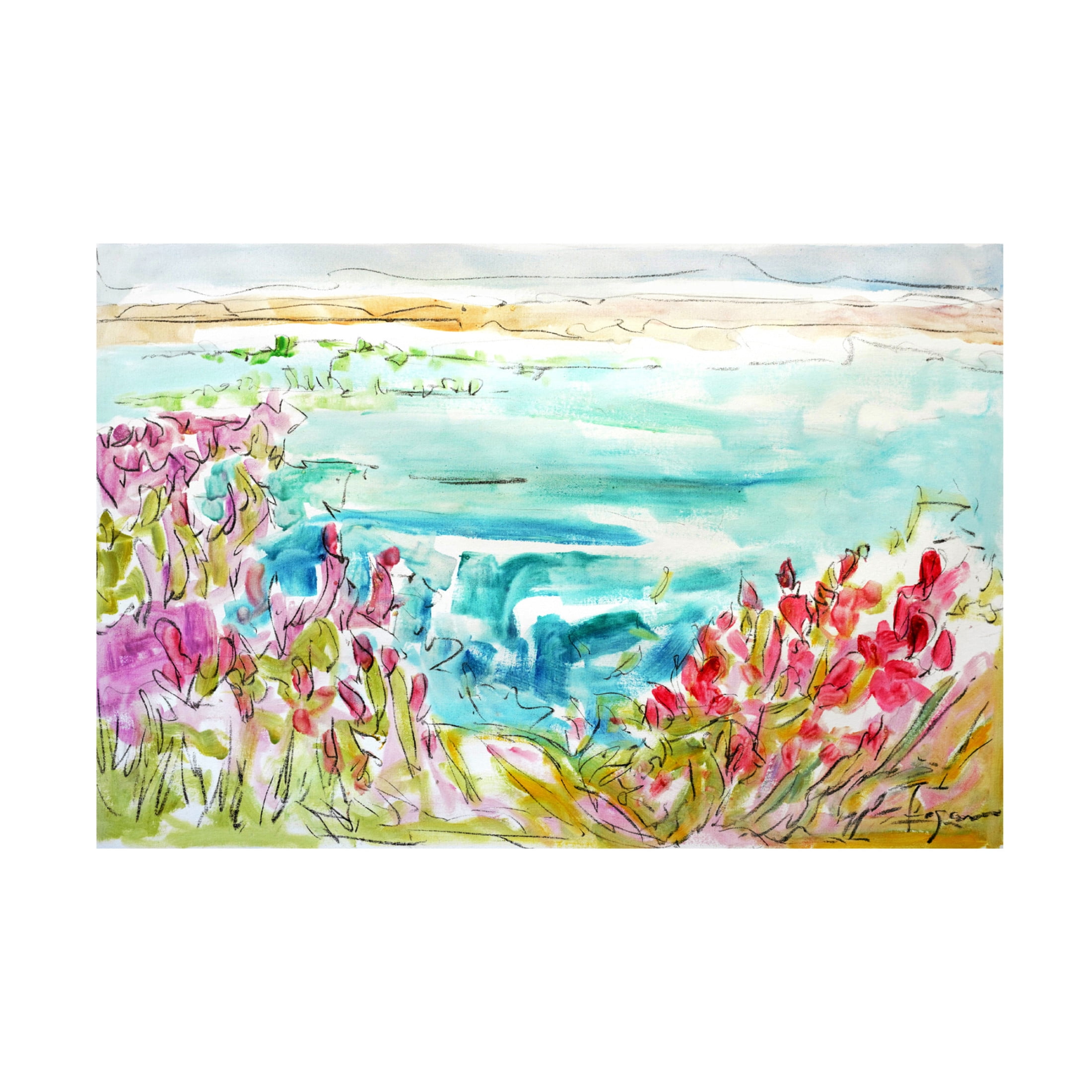 Canvas Wall Art - Dorothy Fagan ' Onawhimfly' Wall Art for Living Room, Bedroom, or Office D?cor by Trademark Fine Art - 32 x 22 Inches