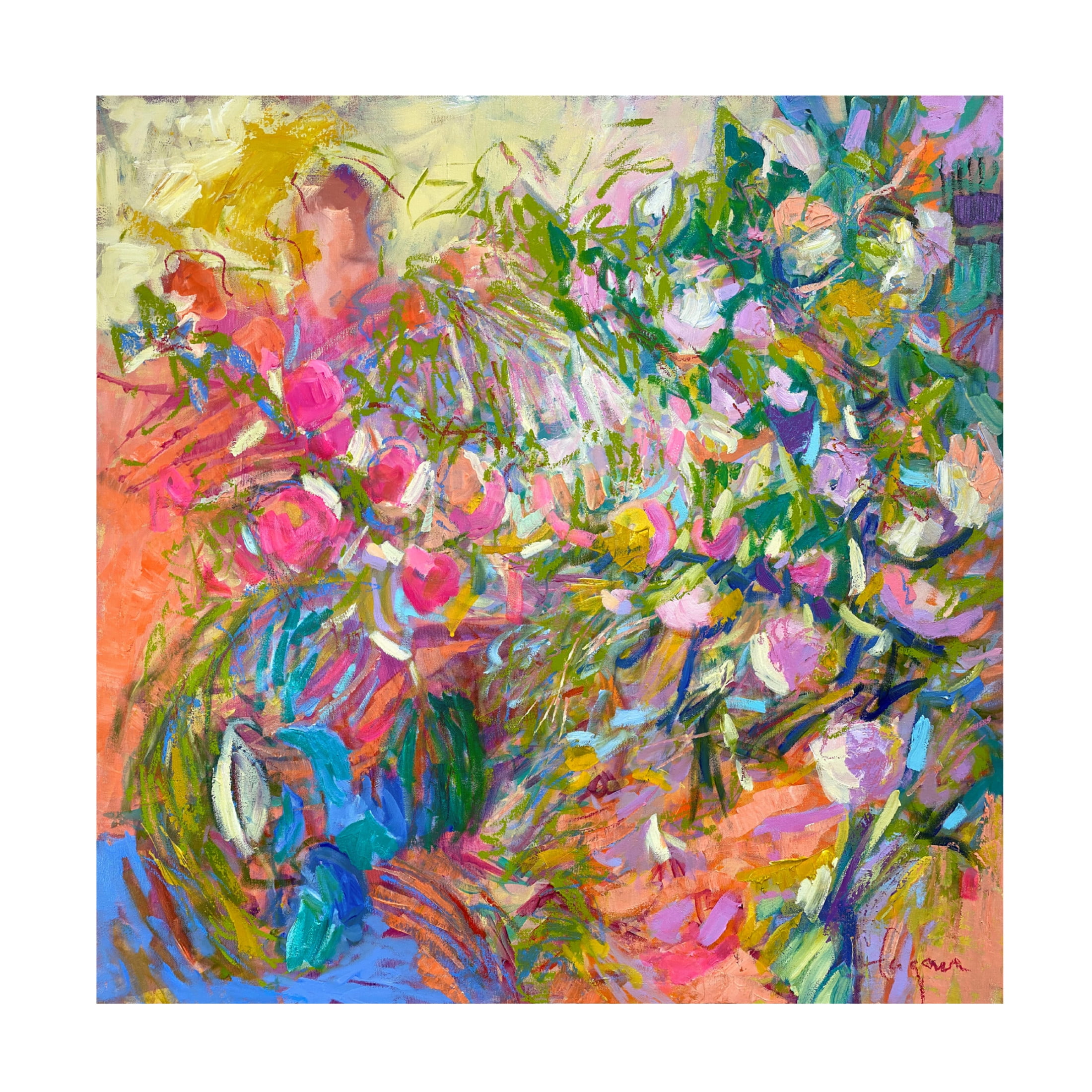 Canvas Wall Art - Dorothy Fagan 'Passion Fruit' Wall Art for Living Room, Bedroom, or Office Décor by Trademark Fine Art - 18 x 18 Inches