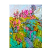 Canvas Wall Art - Dorothy Fagan 'Rise And Bloom' Wall Art for Living Room, Bedroom, or Office D?cor by Trademark Fine Art - 14 x 19 Inches