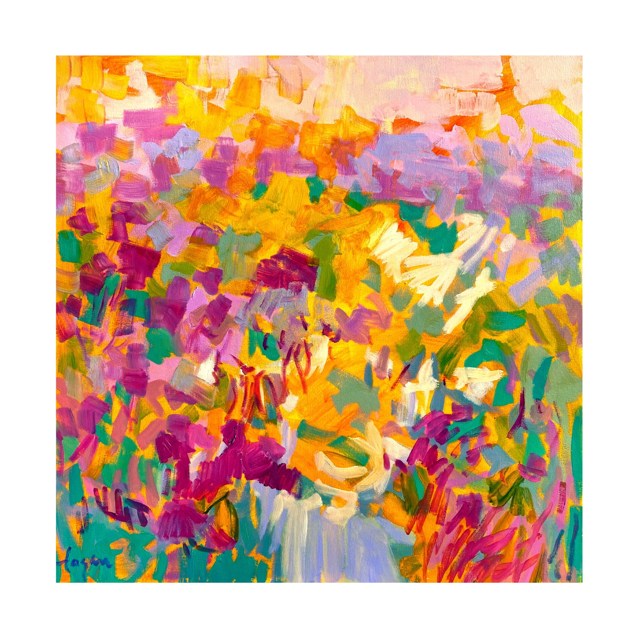 Canvas Wall Art - Dorothy Fagan 'Soaringspirit' Wall Art for Living Room, Bedroom, or Office Décor by Trademark Fine Art - 35 x 35 Inches