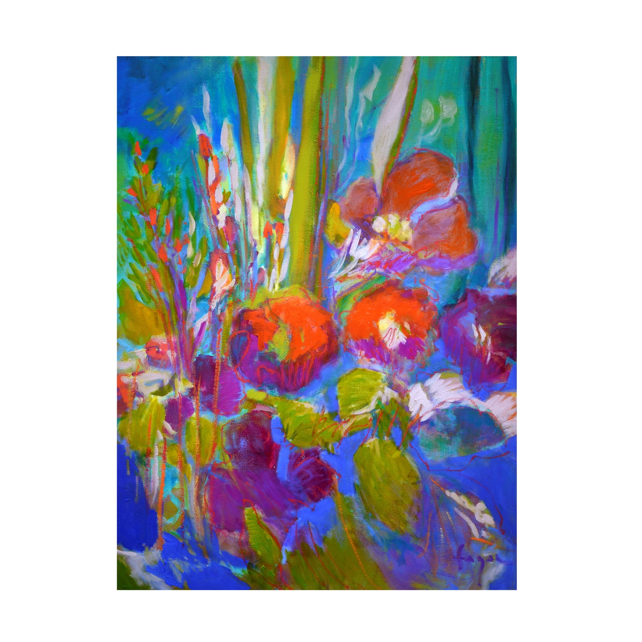 Canvas Wall Art - Dorothy Fagan 'Somethingsblooming' Wall Art for Living Room, Bedroom, or Office D?cor by Trademark Fine Art - 24 x 32 Inches