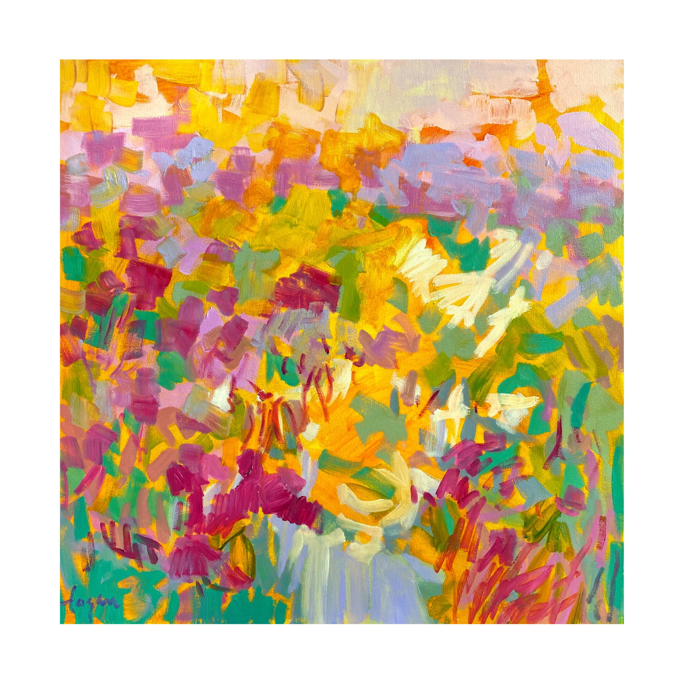Canvas Wall Art - Dorothy Fagan 'Sundance I' Wall Art for Living Room, Bedroom, or Office Décor by Trademark Fine Art - 24 x 24 Inches