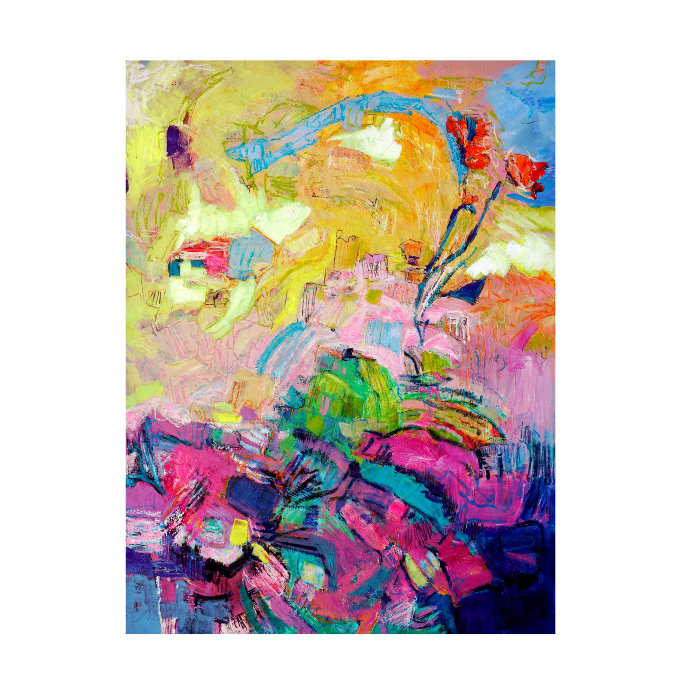 Canvas Wall Art - Dorothy Fagan ' Syncopationii' Wall Art for Living Room, Bedroom, or Office D?cor by Trademark Fine Art - 14 x 19 Inches