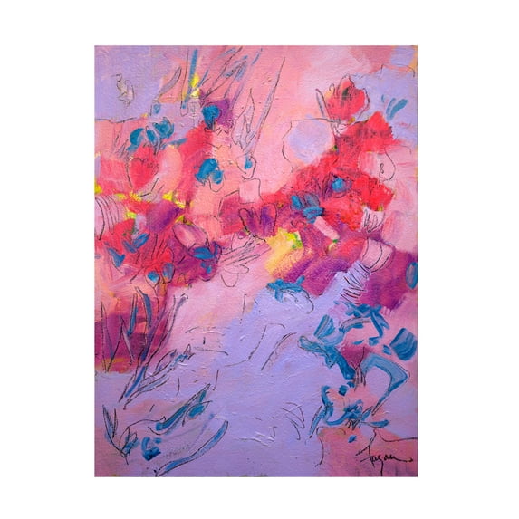 Canvas Wall Art - Dorothy Fagan 'Wish You Well' Wall Art for Living Room, Bedroom, or Office D?cor by Trademark Fine Art - 35 x 47 Inches