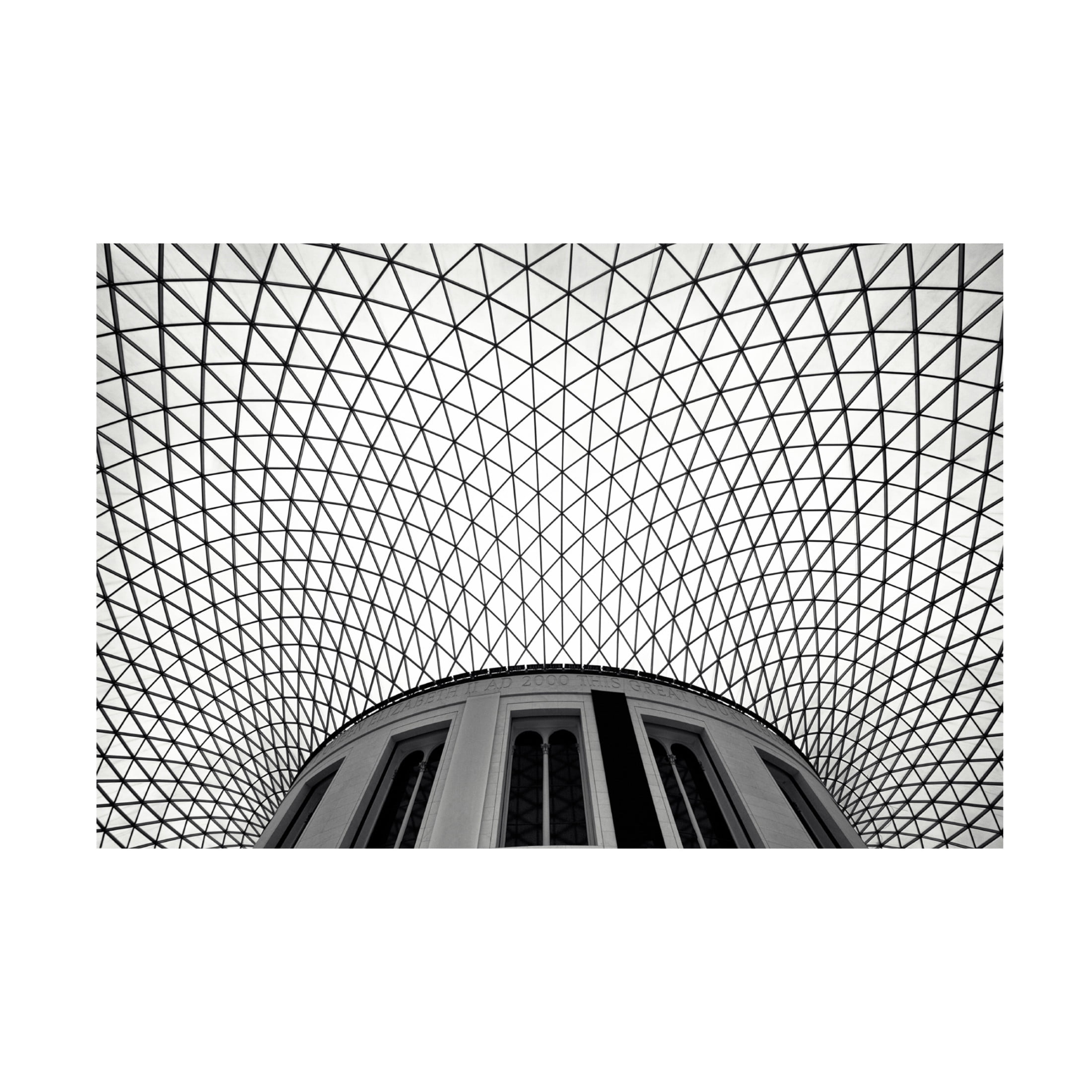 Canvas Wall Art - Dr. Roland Shainidze 'British Museum' Wall Art for Living Room, Bedroom, or Office Décor by Trademark Fine Art - 47 x 30 Inches