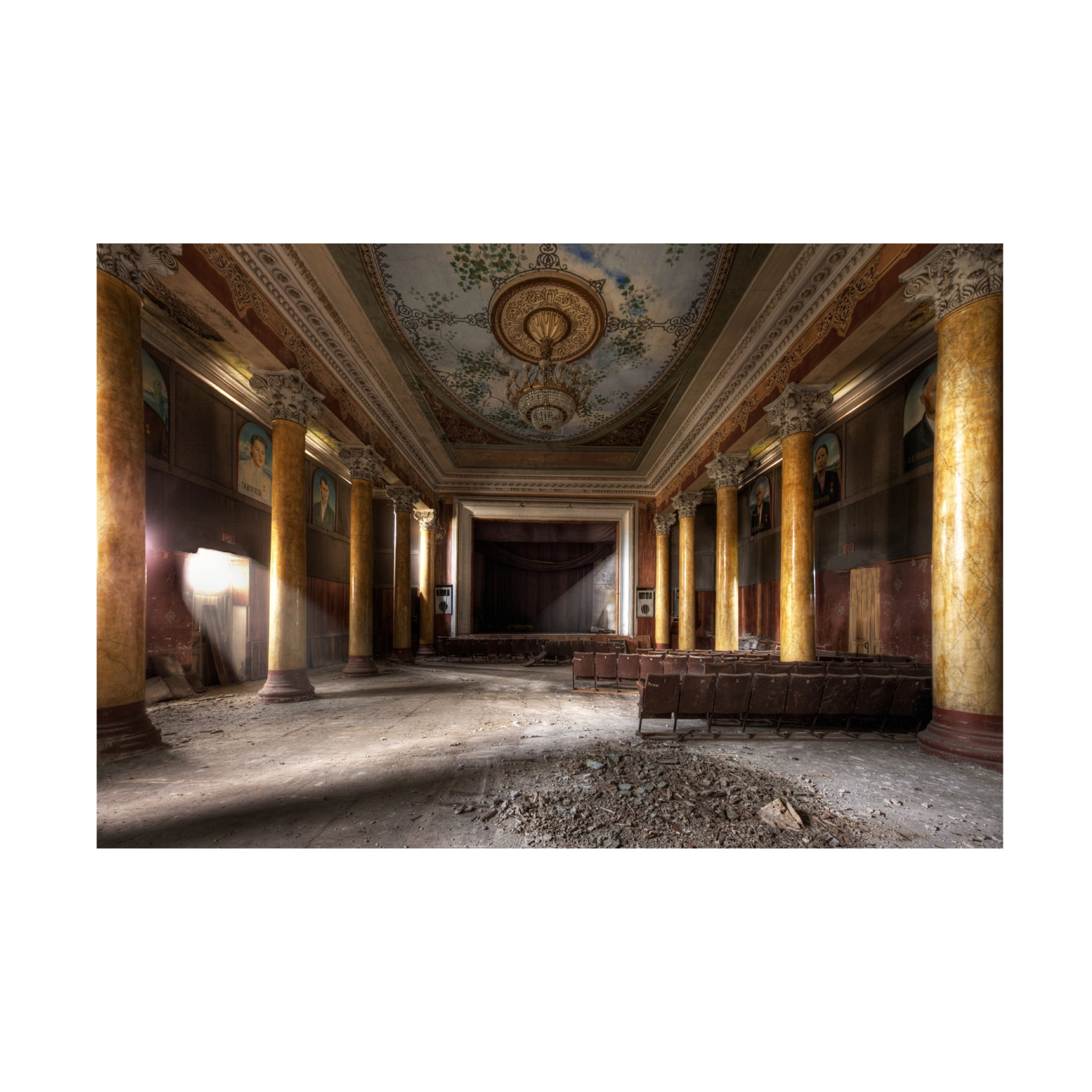 Canvas Wall Art - Dr. Roland Shainidze 'Former Glory' Wall Art for Living Room, Bedroom, or Office D?cor by Trademark Fine Art - 32 x 22 Inches