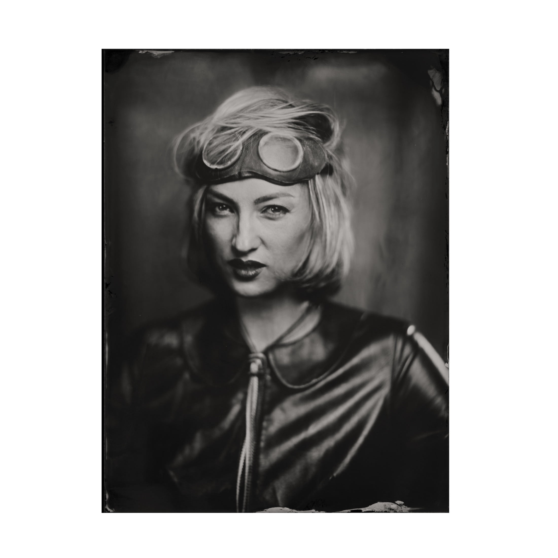 Canvas Wall Art - Dzmitry Az 'Olga, Wet Plate 18 X 24 Cm' Wall Art for Living Room, Bedroom, or Office D?cor by Trademark Fine Art - 24 x 32 Inches