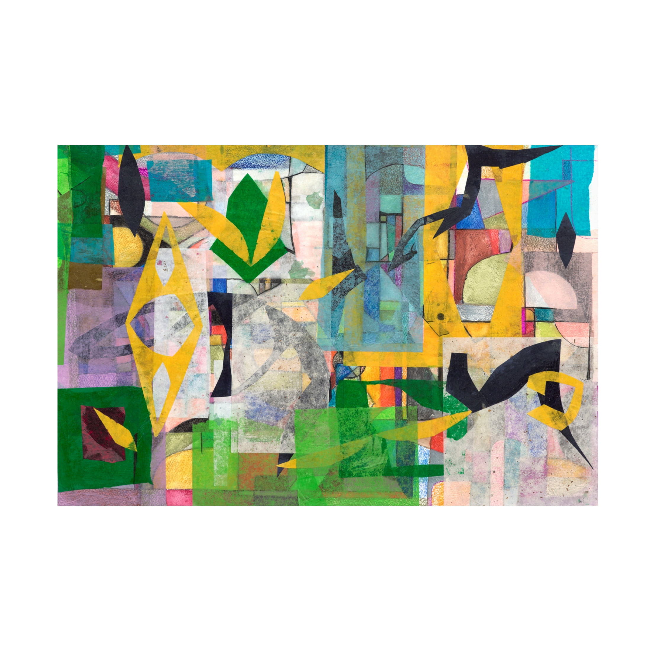 Canvas Wall Art - Ellen Kossoff 'Cement City 2' Wall Art for Living Room, Bedroom, or Office Décor by Trademark Fine Art - 24 x 16 Inches