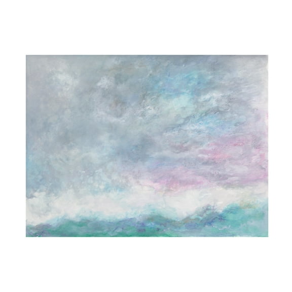 Canvas Wall Art - Ellen Kossoff 'Clouds And Sea 1' Wall Art for Living Room, Bedroom, or Office Décor by Trademark Fine Art - 19 x 14 Inches