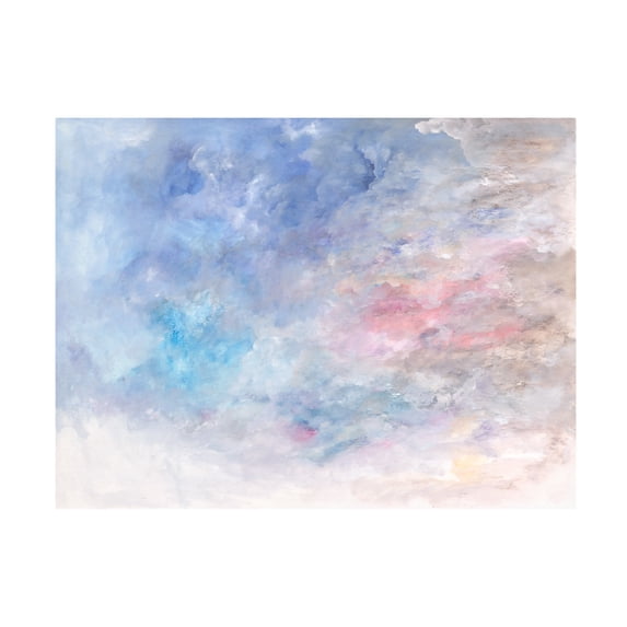 Canvas Wall Art - Ellen Kossoff 'Clouds In Pastel' Wall Art for Living Room, Bedroom, or Office Décor by Trademark Fine Art - 24 x 18 Inches