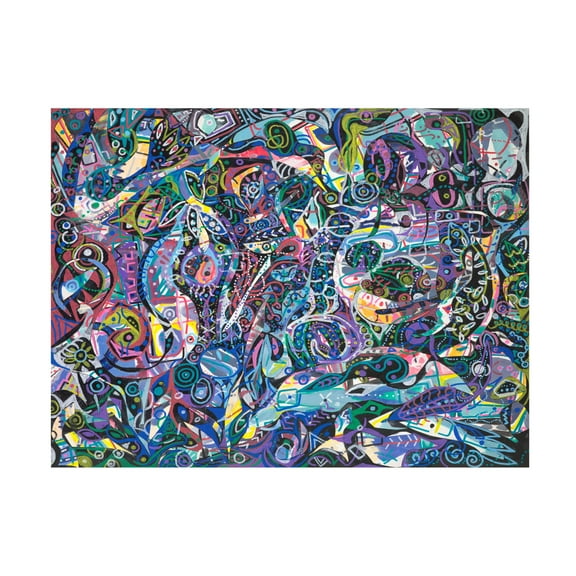 Canvas Wall Art - Ellen Kossoff 'Ocean Peace' Wall Art for Living Room, Bedroom, or Office Décor by Trademark Fine Art - 19 x 14 Inches