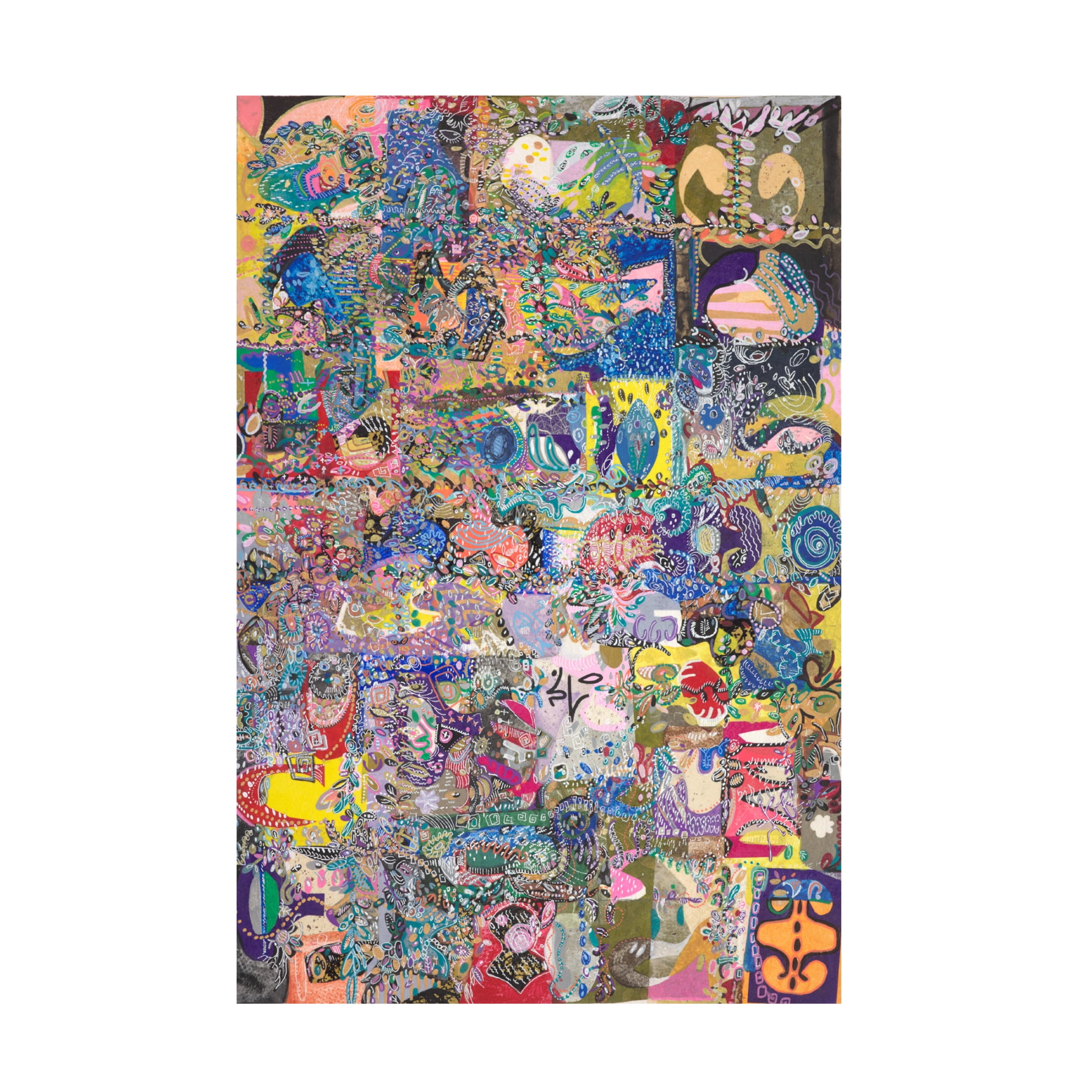 Canvas Wall Art - Ellen Kossoff 'Party On 2' Wall Art for Living Room, Bedroom, or Office Décor by Trademark Fine Art - 30 x 47 Inches