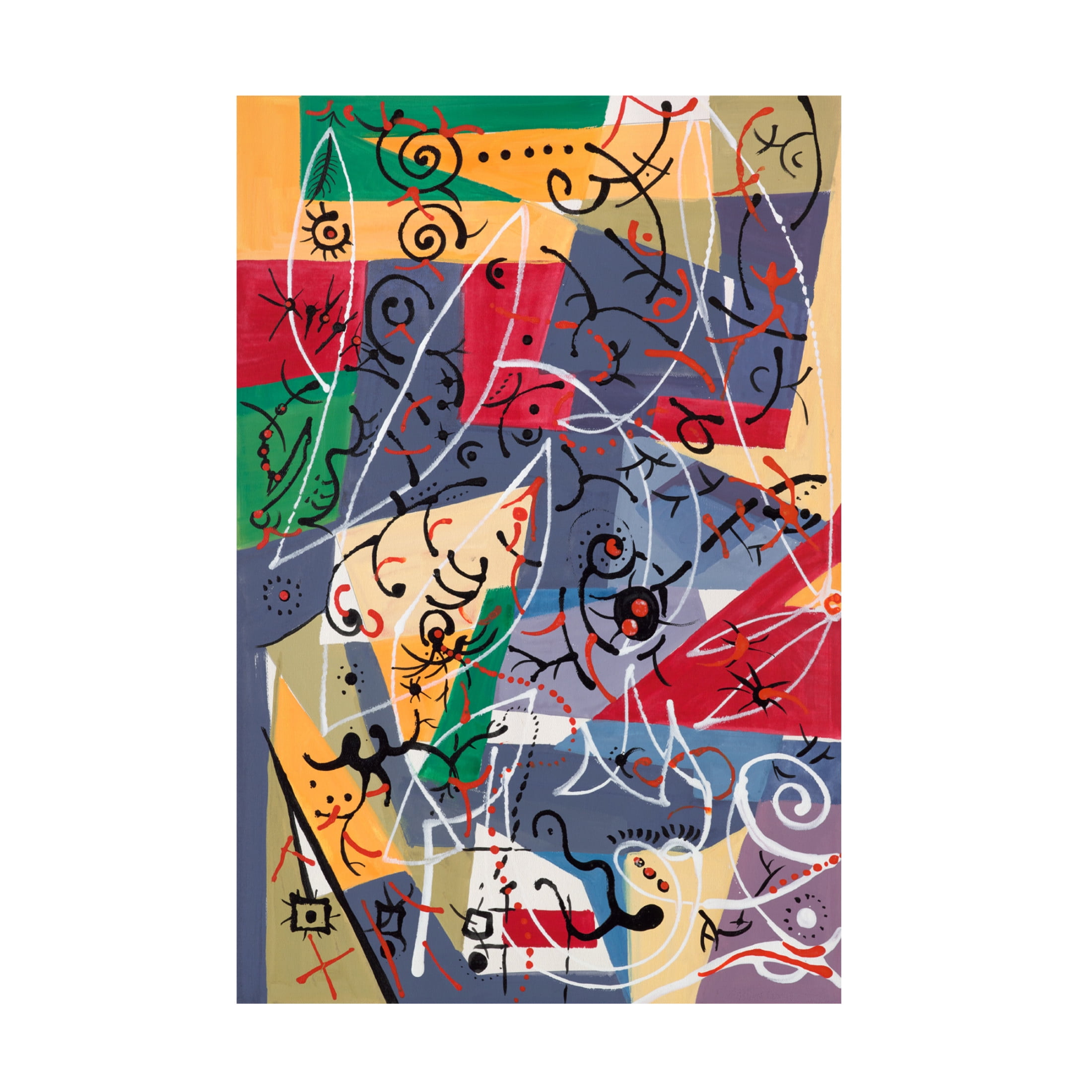 Canvas Wall Art - Ellen Kossoff 'Salamander' Wall Art for Living Room, Bedroom, or Office Décor by Trademark Fine Art - 30 x 47 Inches