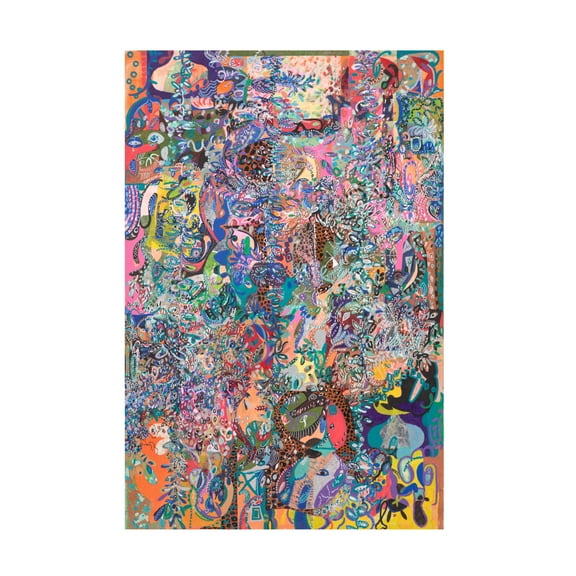 Canvas Wall Art - Ellen Kossoff 'Tropics' Wall Art for Living Room, Bedroom, or Office Décor by Trademark Fine Art - 12 x 19 Inches