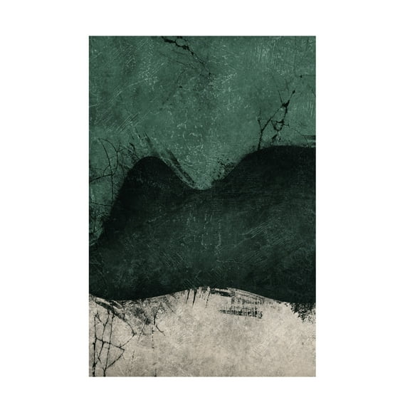 Canvas Wall Art - Ema Paraschiv 'Midnight Emerald No1' Wall Art for Living Room, Bedroom, or Office Décor by Trademark Fine Art - 12 x 19 Inches