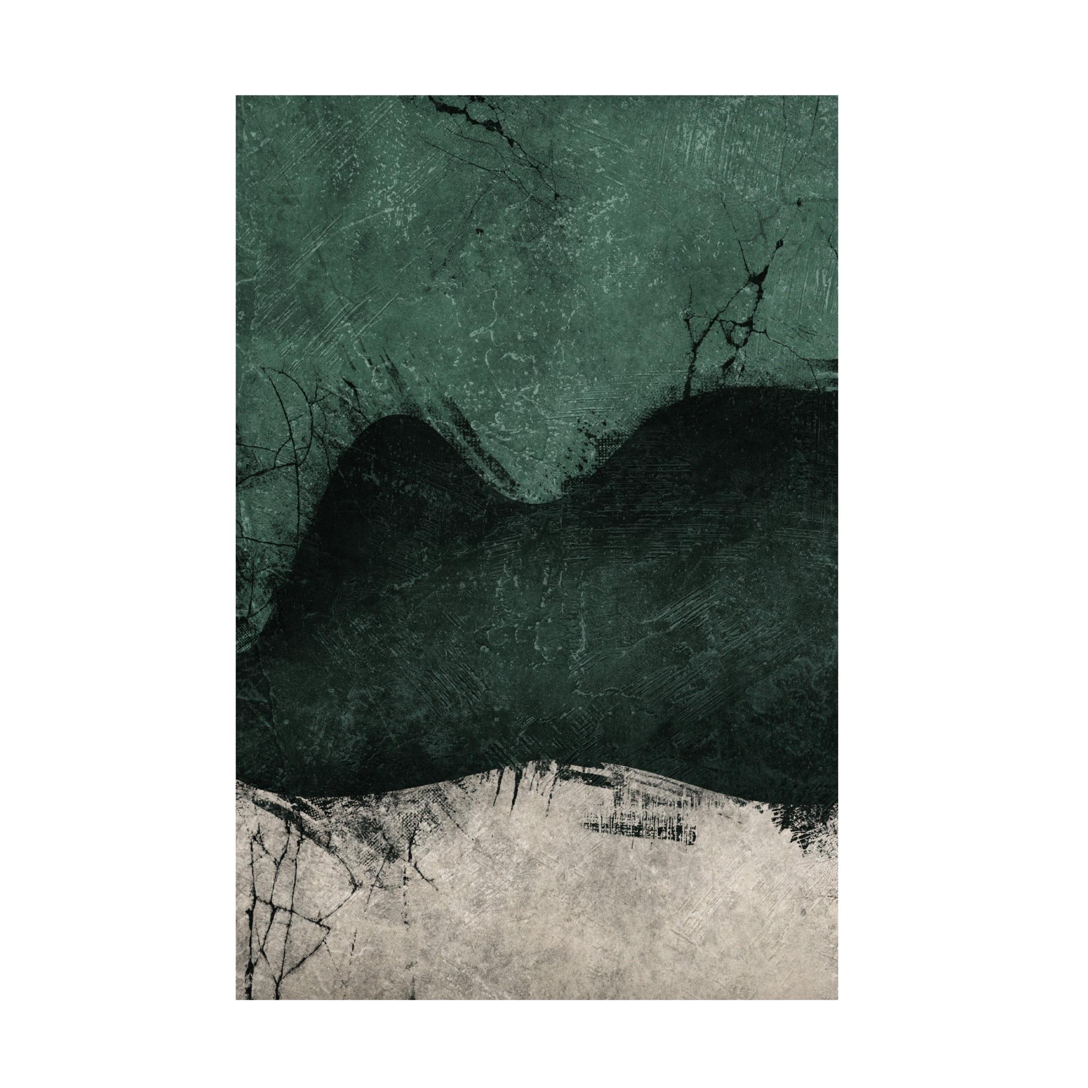 Canvas Wall Art - Ema Paraschiv 'Midnight Emerald No1' Wall Art for Living Room, Bedroom, or Office Décor by Trademark Fine Art - 16 x 24 Inches