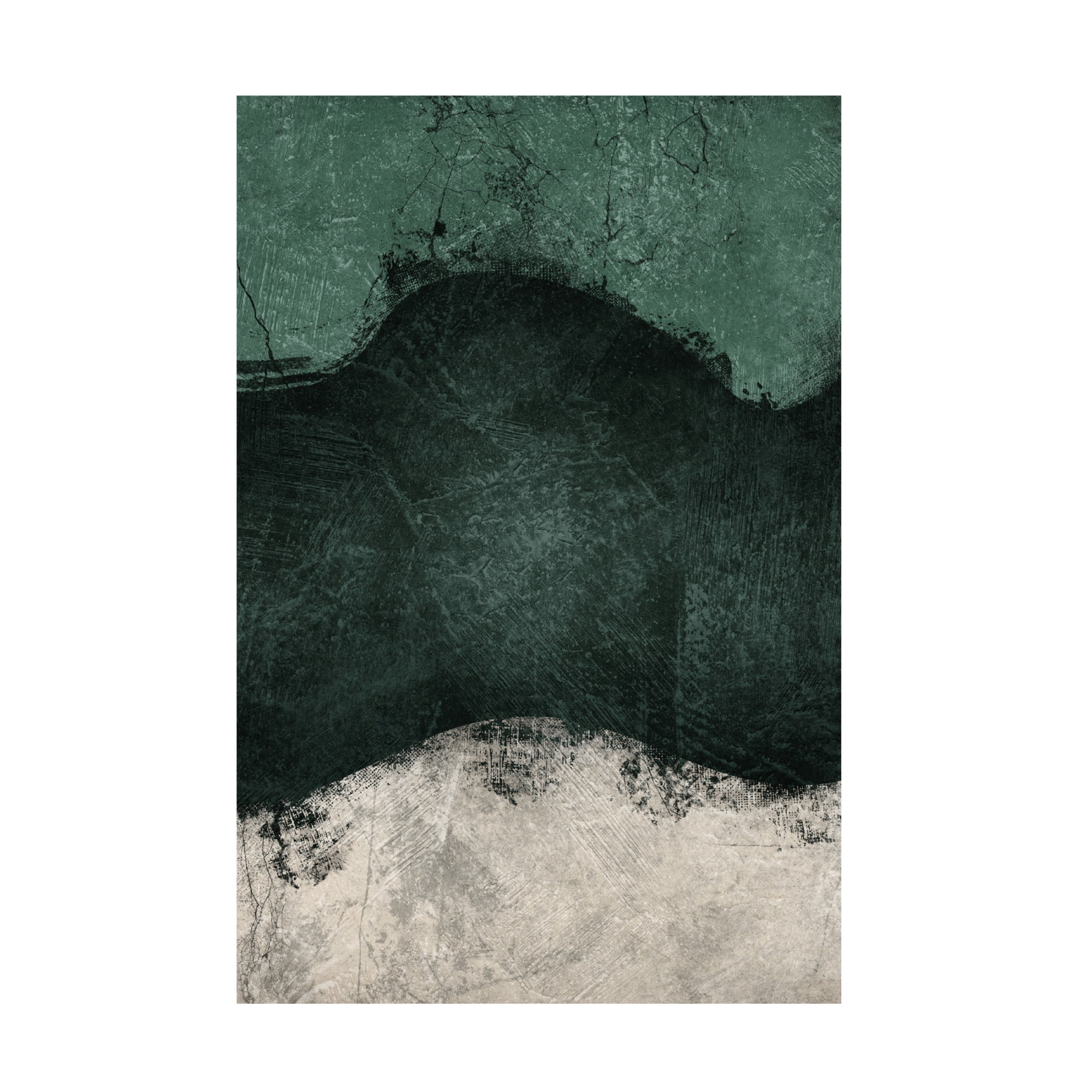 Canvas Wall Art - Ema Paraschiv 'Midnight Emerald No2' Wall Art for Living Room, Bedroom, or Office Décor by Trademark Fine Art - 30 x 47 Inches