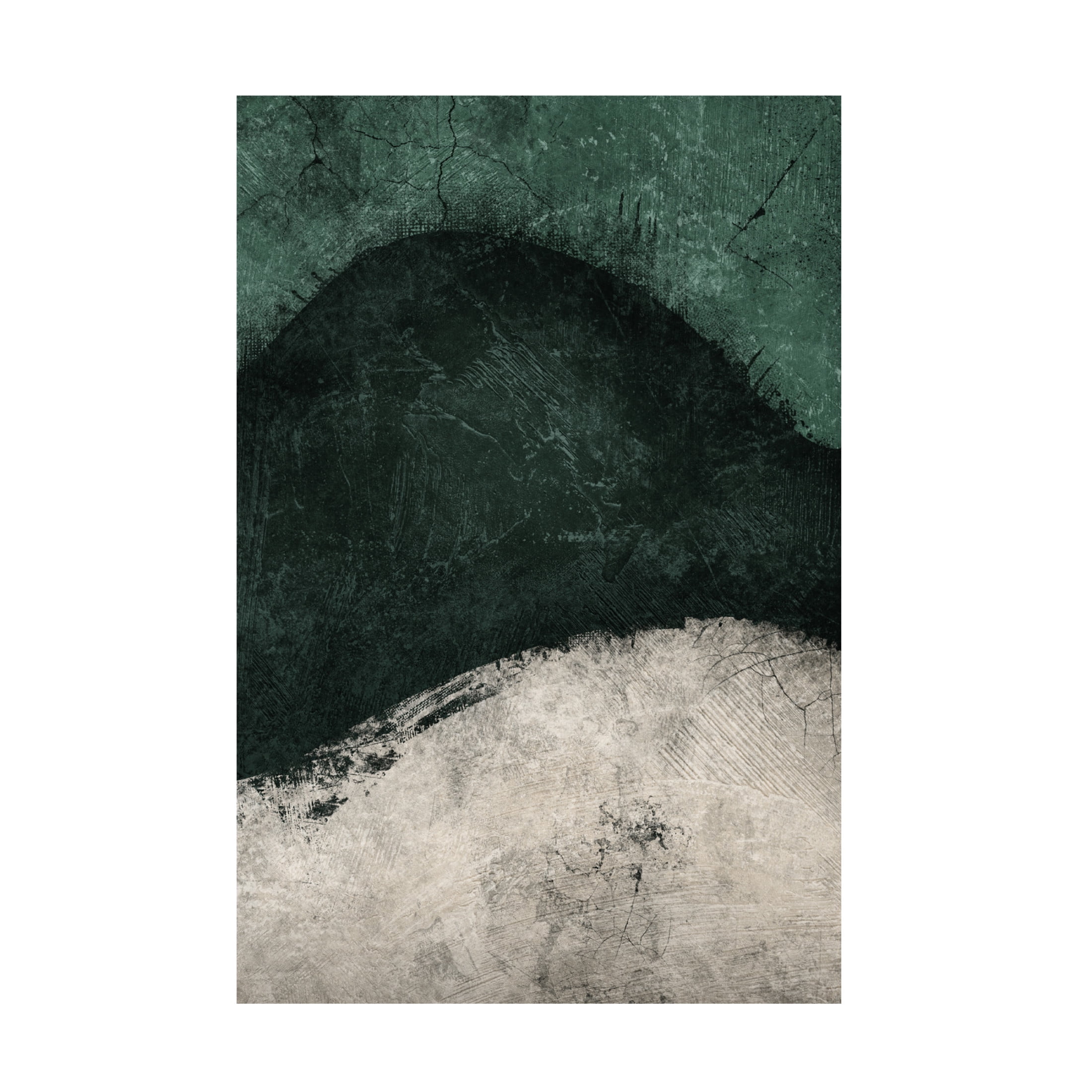 Canvas Wall Art - Ema Paraschiv 'Midnight Emerald No3' Wall Art for Living Room, Bedroom, or Office Décor by Trademark Fine Art - 12 x 19 Inches