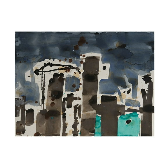 Canvas Wall Art - Erin McGee Ferrell 'Bahrain III' Wall Art for Living Room, Bedroom, or Office Décor by Trademark Fine Art - 19 x 14 Inches