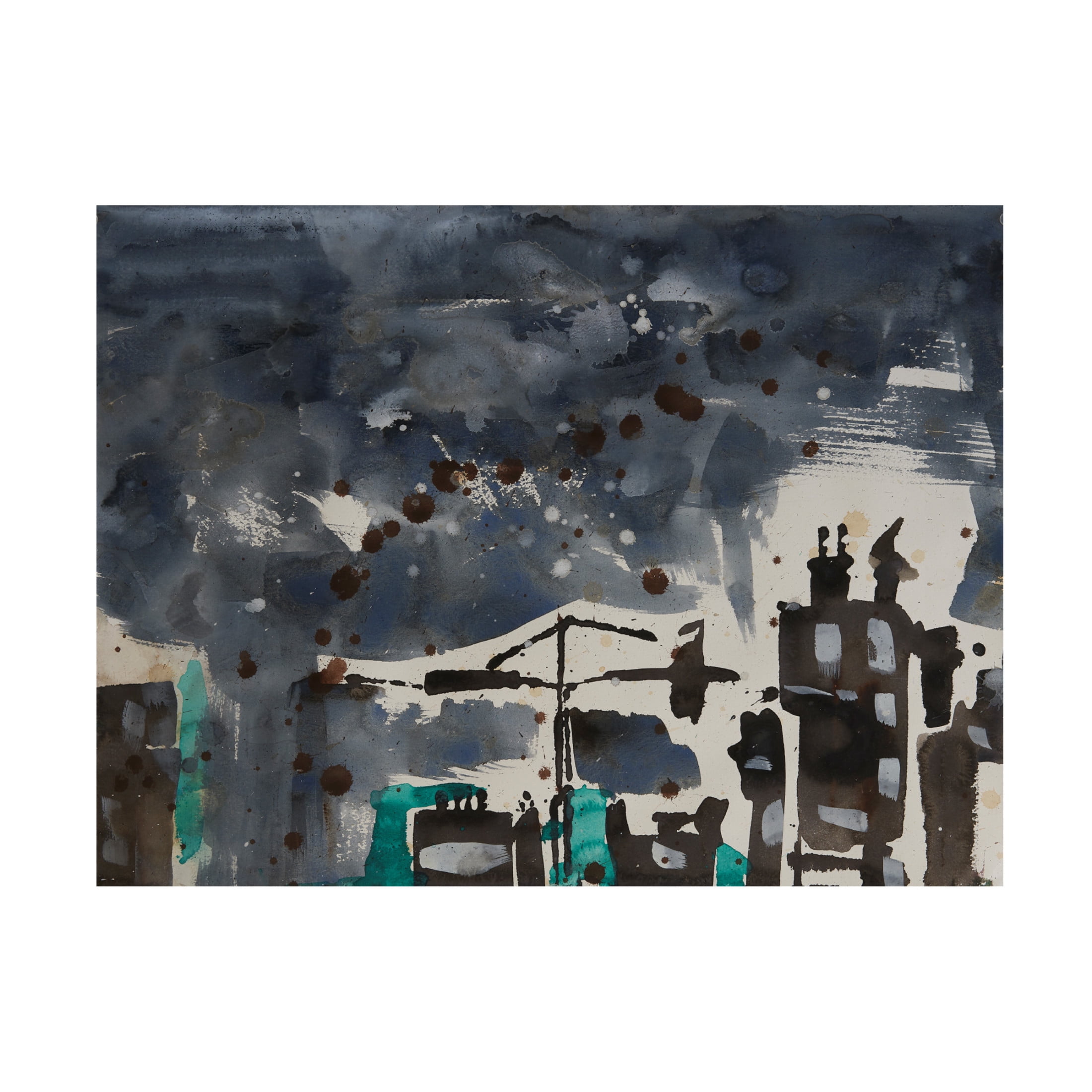 Canvas Wall Art - Erin McGee Ferrell 'Bahrain IV' Wall Art for Living Room, Bedroom, or Office Décor by Trademark Fine Art - 24 x 18 Inches